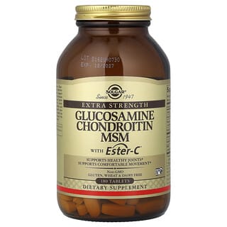 Solgar, Glukosaminkondroitin MSM med Ester-C®, 180 tabletter