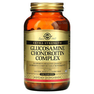 Solgar, Complexo de Glucosamina e Condroitina, Extrapotente, 150 Comprimidos