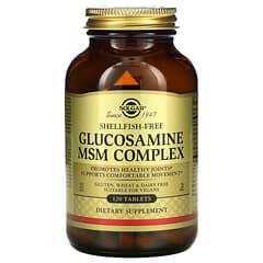 Solgar, Complejo de glucosamina y MSM, 120 comprimidos
