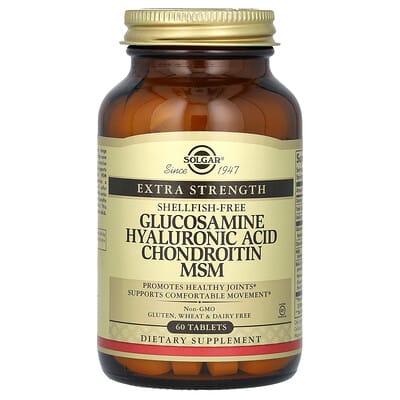 Solgar, Glucosamine Hyaluronic Acid Chondroitin MSM, 60 Tablets