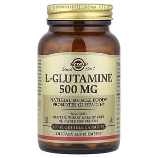 Solgar, L-Glutamine, 100 Vegetable Capsules (500 mg per Capsule)