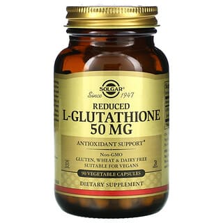 Solgar, Reduced L-Glutathione, 50 mg, 90 Vegetable Capsules