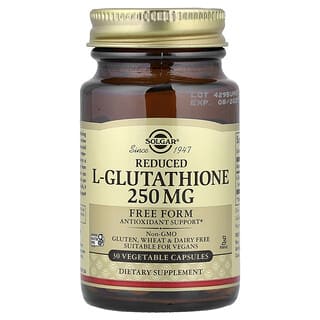 Solgar, Reduced L-Glutathione, 250 mg, 30 Vegetable Capsules