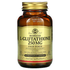 Solgar, L-Glutatión Reducido, 250 mg, 60 Cápsulas Vegetales