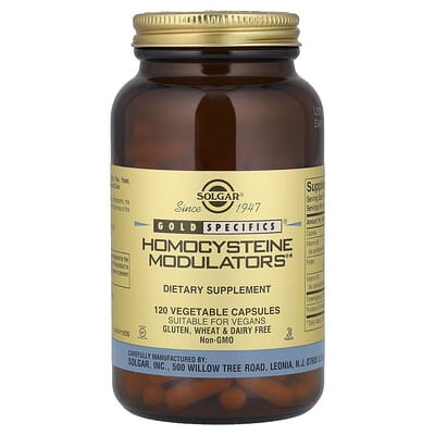 Solgar, Gold Specifics®, Homocysteine ​​Modulators®, 120 Vegetable Capsules