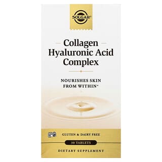 Solgar, Collagen Hyaluronic Acid Complex, Kollagen-Hyaluronsäure-Komplex, 30 Tabletten