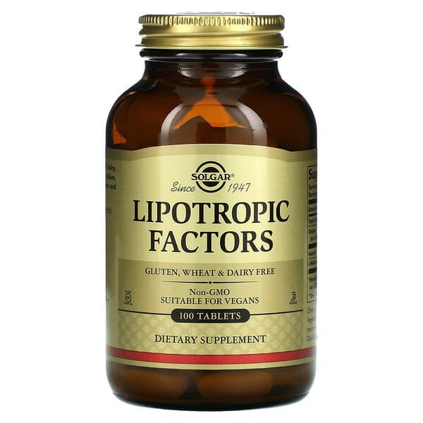 Solgar, Factores lipotrópicos, 100 comprimidos