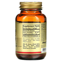 Solgar, Lutein, 20 mg, 60 Gelkapseln