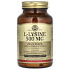 L-lisina, Forma libre, 500 mg, 100 cápsulas vegetales