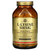L-Lysine, Free Form, 500 mg, 250 Vegetable Capsules