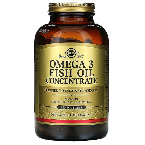 Solgar, Omega-3 Fischölkonzentrat, 240 Kapseln