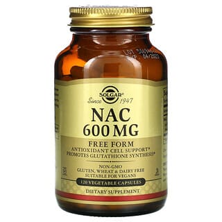 Solgar, NAC, 600 mg, 120 Vegetable Capsules