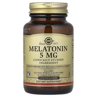 Solgar, Melatonin, 5 mg, 120 Nuggets