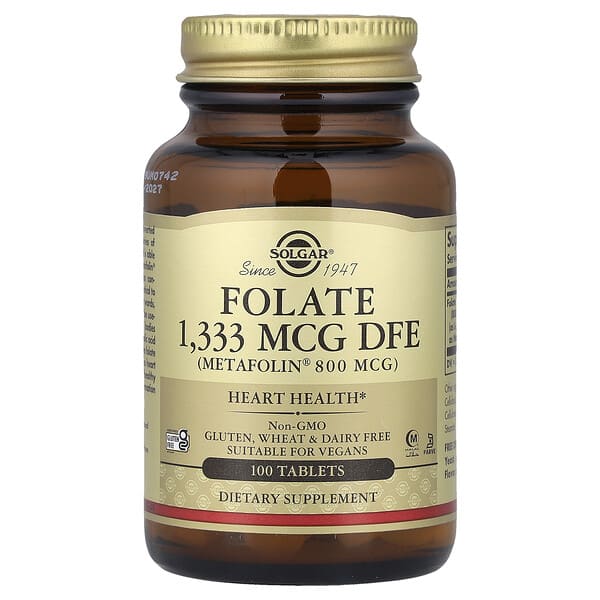Folate, 1,333 mcg DFE, 100 Tablets