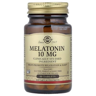 Solgar, Melatonin, 10 mg, 60 Tablets