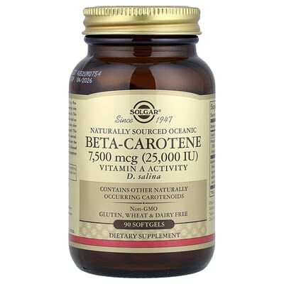 Solgar, Natural Marine Beta-Carotene, 90 Softgels