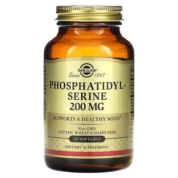 Solgar, Phosphatidylserin, 200 mg, 60 Softgel-Kapseln