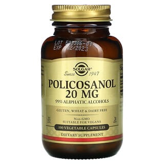 Solgar, Policosanol, 20 mg, 100 capsules végétariennes