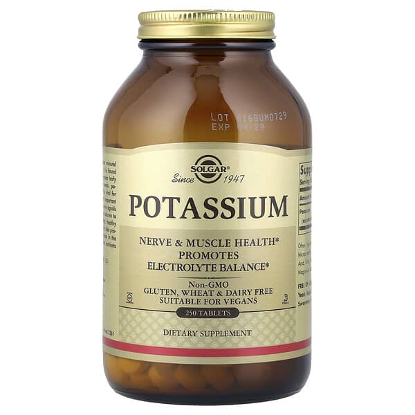 Solgar, Potassium, 250 Tablets (99 mg per Tablet)