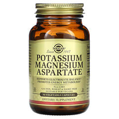 Solgar, Aspartato de potasio y magnesio, 90 cápsulas vegetales