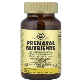 Solgar, Nutrientes Pré-natais, 120 Comprimidos