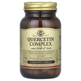 Solgar, Complexo de Quercetina com Ester-C Plus, 50 Cápsulas Vegetais