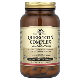 Solgar, Complejo de quercetina con Ester-C® Plus, 100 cápsulas vegetales