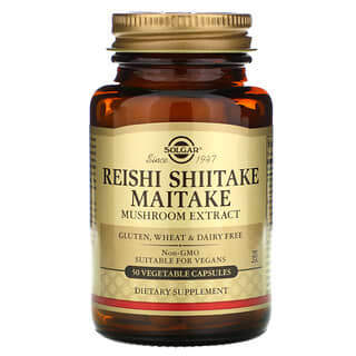 Solgar, Reishi Shiitake Maitake Mushroom Extract, 50 Vegetable Capsules