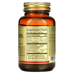 Solgar, Resveratrol 250 mg, 30 cápsulas