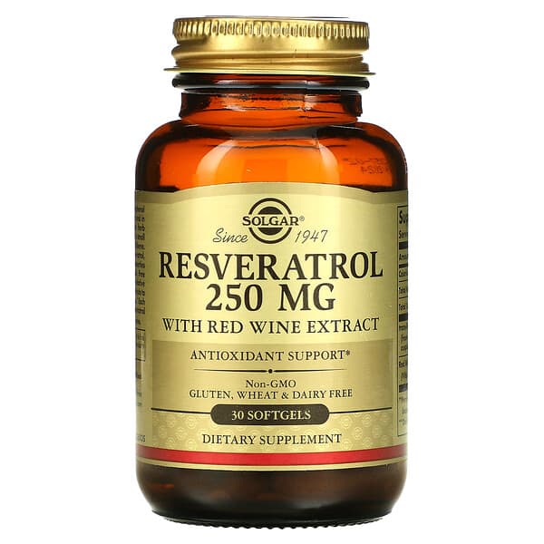 Solgar Resveratrol 250 Mg 30 Cápsulas 5685