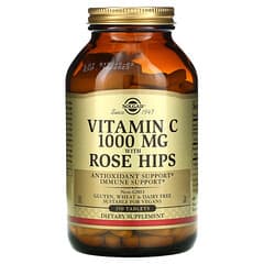 Solgar, Vitamina C con rosa mosqueta, 1000 mg, 250 comprimidos