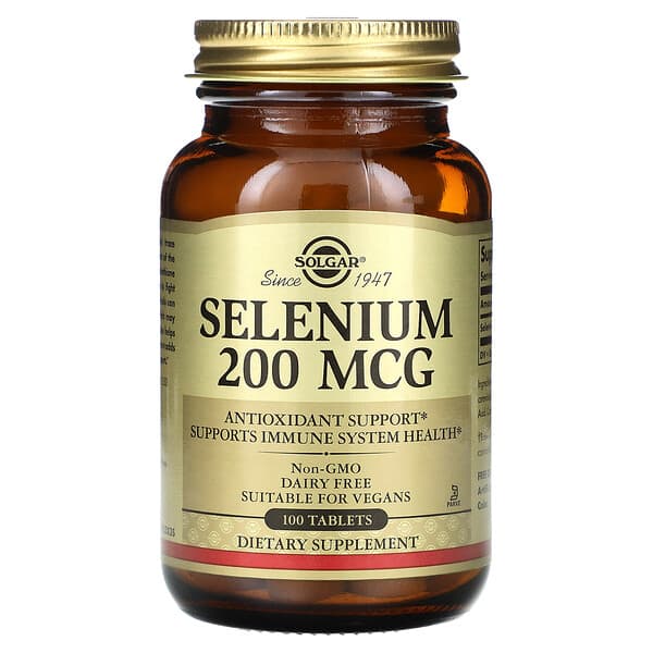 Solgar Selenium, 200 mcg, 100 Tablets