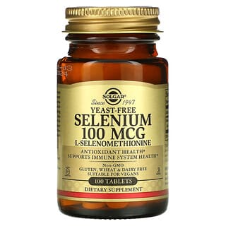 Solgar, Selênio, 100 mcg, 100 Comprimidos