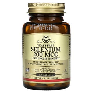 Solgar, Selenium, Yeast-Free, 200 mcg, 100 Tablets