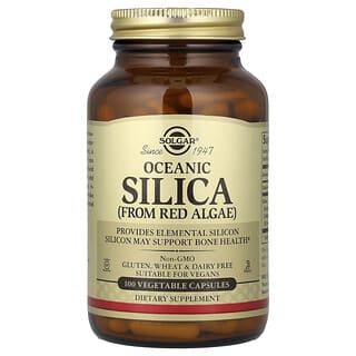 Solgar, Siliciu oceanic din alge roșii, 100 de capsule vegetale