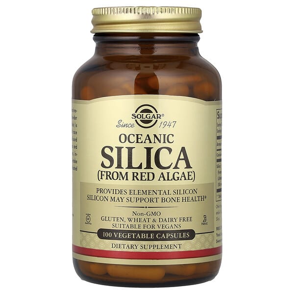 Oceanic Silica From Red Algae, 100 Vegetable Capsules