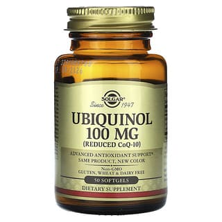 Solgar, Ubiquinol (CoQ10 reducida), 50 cápsulas blandas