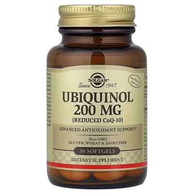 Solgar, Ubiquinol (Reduced CoQ10), 200 mg, 30 Softgels