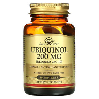 Solgar, Ubiquinol (CoQ10 sous sa forme réduite), 200 mg, 30 capsules à enveloppe molle