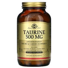 Solgar, Taurine, 500 mg, 250 capsules végétales
