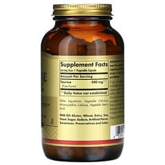Solgar, Taurina, 500 mg, 250 cápsulas vegetales