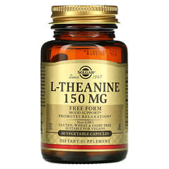 Solgar, L-Theanine, Free Form, 150 mg, 60 Vegetable Capsules