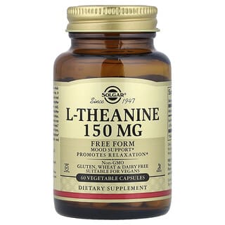 Solgar, L-Theanine, Free Form, 150 mg, 60 Vegetable Capsules