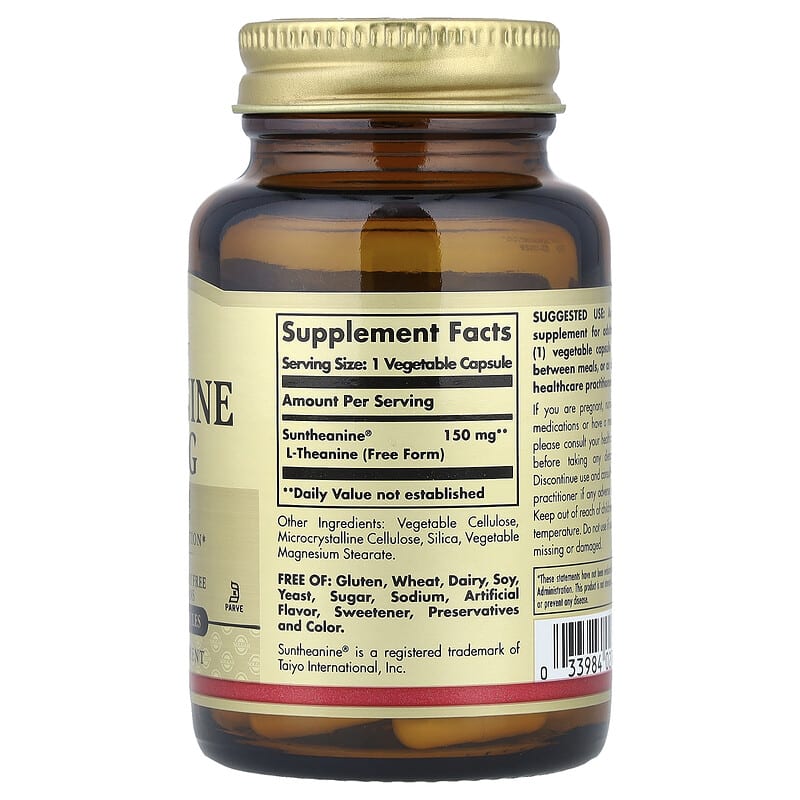 acetyl l carnitine autism L-Theanine, Free Form, 150 mg, 60 Vegetable Capsules