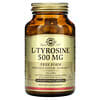 L-Tyrosine, L-Tyrosin, 500 mg, 100 pflanzliche Kapseln