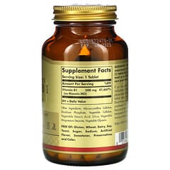 Solgar, Vitamina B1, 500 mg, 100 comprimidos