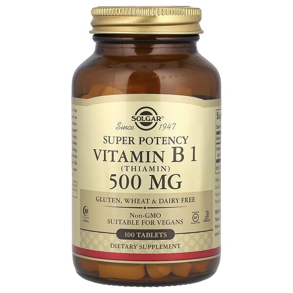 Vitamin B1, 500 mg, 100 Tablets