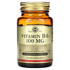 Витамин B6, 100 мг, 100 растительных капсул