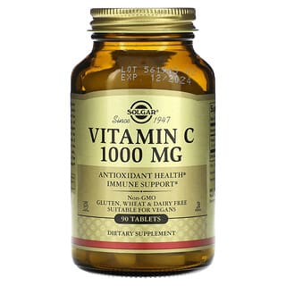 Solgar, Vitamina C, 1.000 mg, 90 Comprimidos
