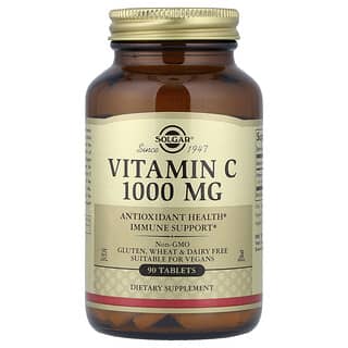 Solgar, Vitamin C, 1,000 mg, 90 tabletter